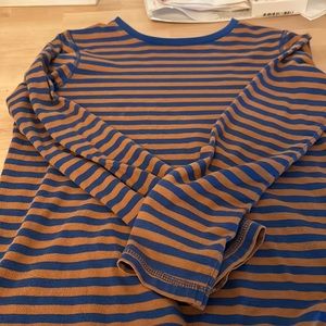 Mini Boden 11-12 y striped long sleeve tee